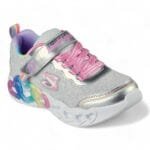 Skechers | Kids' Infinite Heart Lights - Love Prism — Сива — обувки